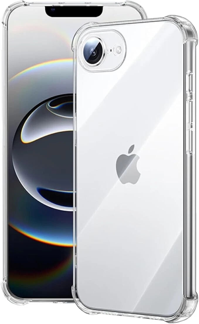 Case For iPhone 17 16 15 Pro Max Plus Clear Cover Shockproof