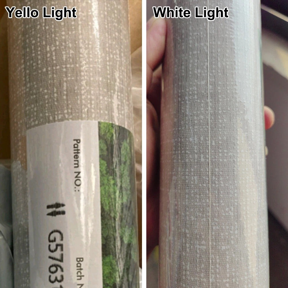 Grey Linen·Effect Wallpaper