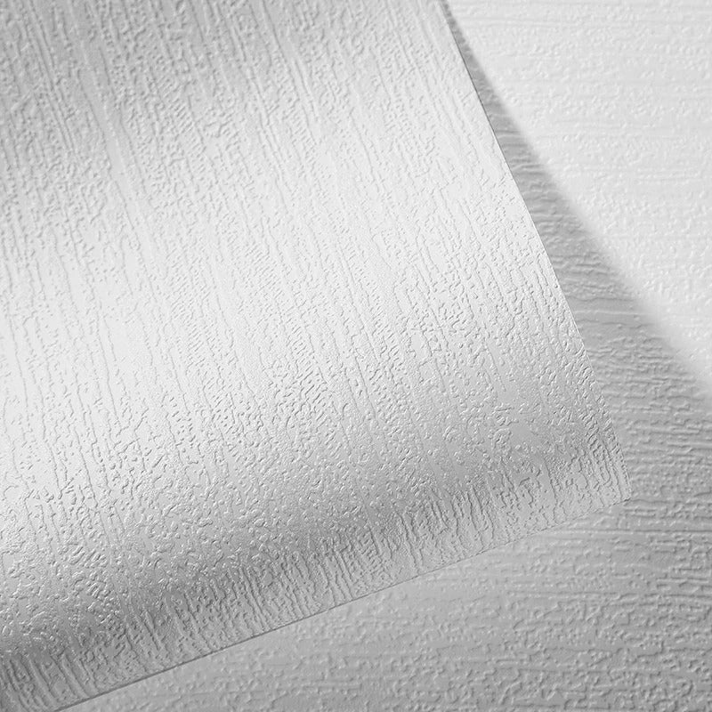 Precision Embossed Lace Bark White Textured Paintable Wallpaper 9.5M - UK Stock