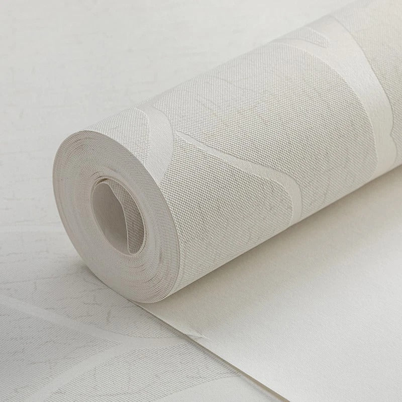 Grey Silver 3D Damask Wallpaper Roll Wave Stripe Embossed Textured Wall Covering