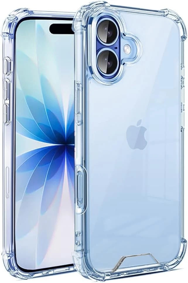 Case For iPhone 17 16 15 Pro Max Plus Clear Cover Shockproof