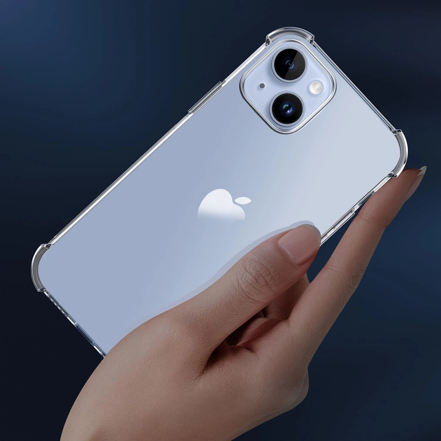 Case For iPhone 17 16 15 Pro Max Plus Clear Cover Shockproof