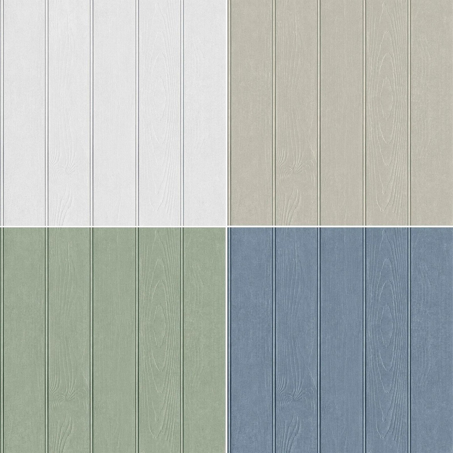Beaded Wood Panel Wallpaper 3D Effect