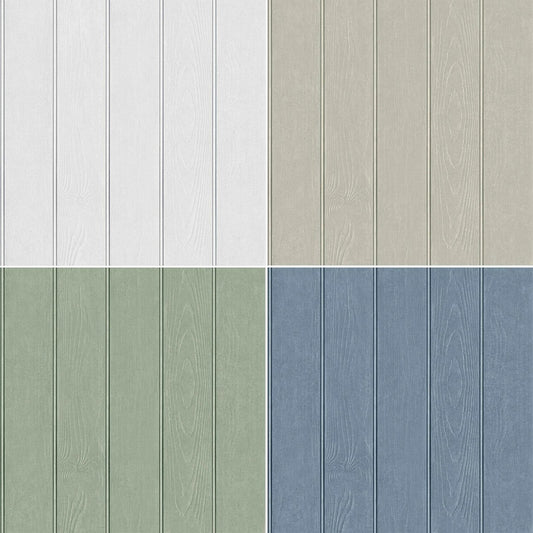 Beaded Wood Panel Wallpaper 3D Effect