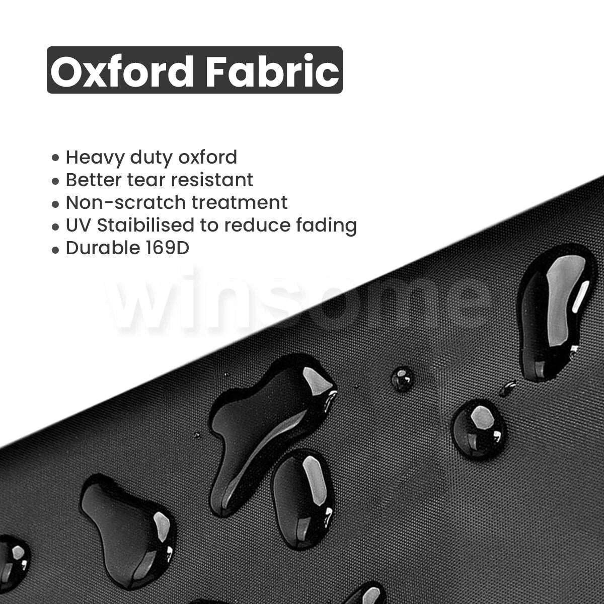 Waterproof Parasol Cover with Zip Outdoor Garden Patio Umbrella Cover