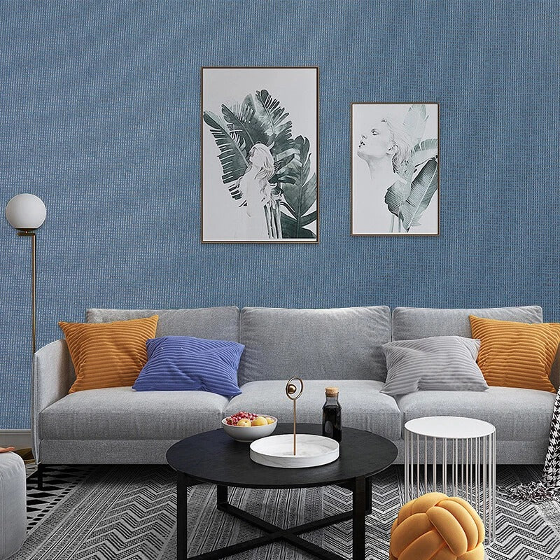 Plain Navy Blue/Grey Wallpaper